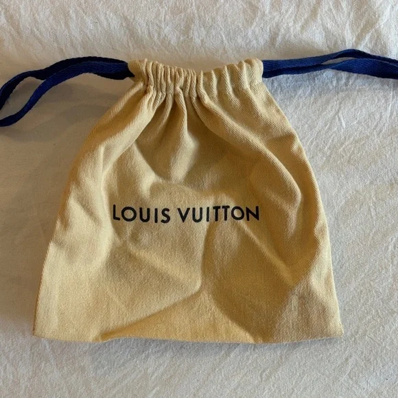 Louis Vuitton Tan and Navy Drawstring Dust Bags - Picture 3 of 4